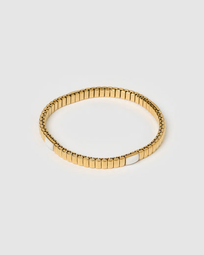 Onyx Bracelet - Two Toned White