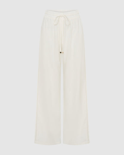 Palazzo Pants - White