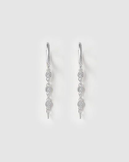 Paloma Silver Huggie Earrings