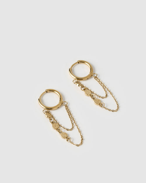Paloma Gold Huggie Earrings