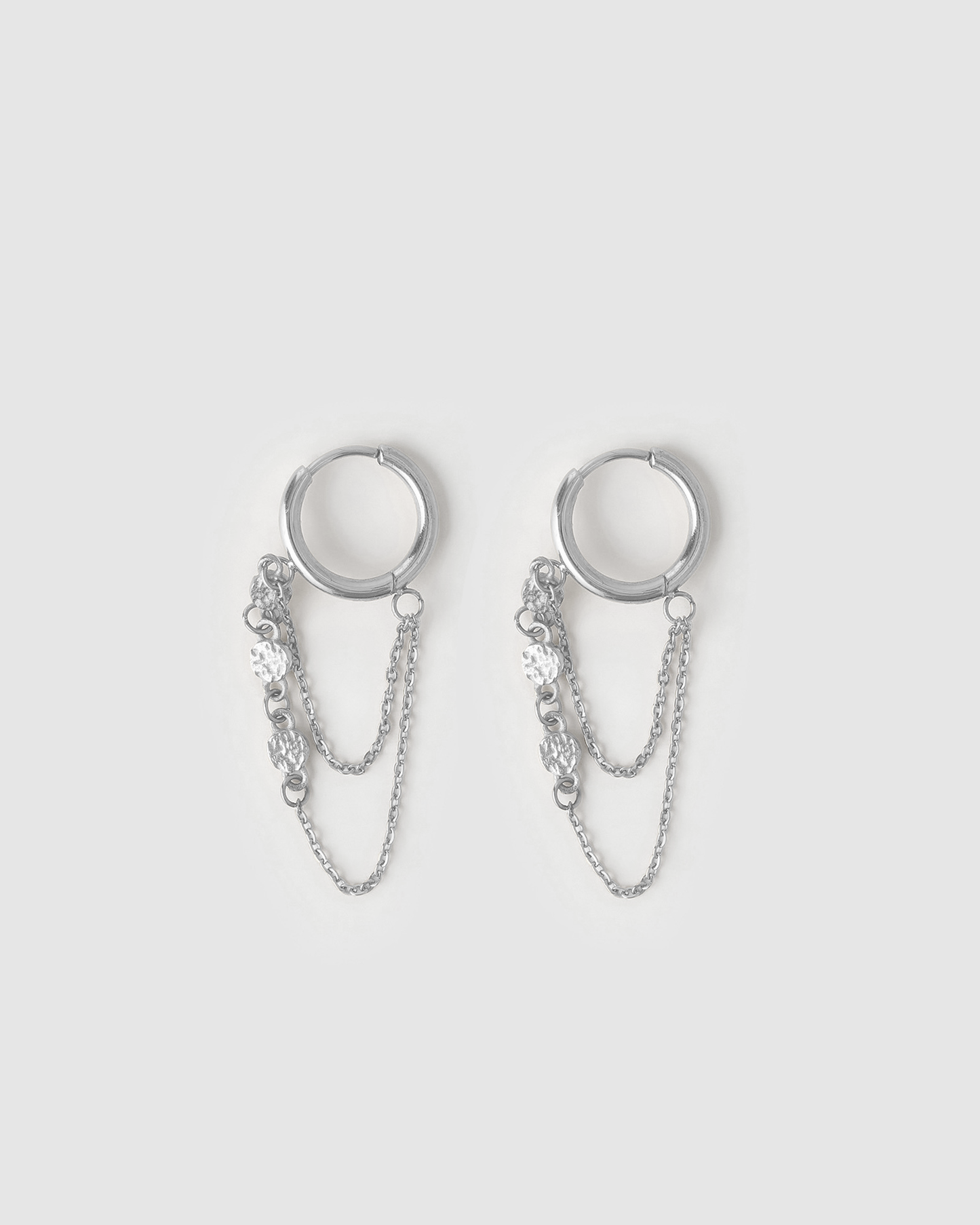 Paloma Silver Huggie Earrings