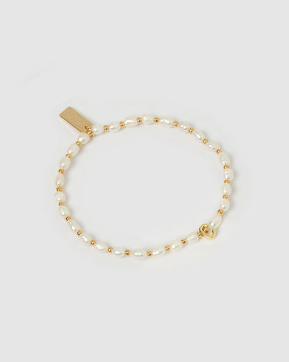 Initial Pearl Bracelet