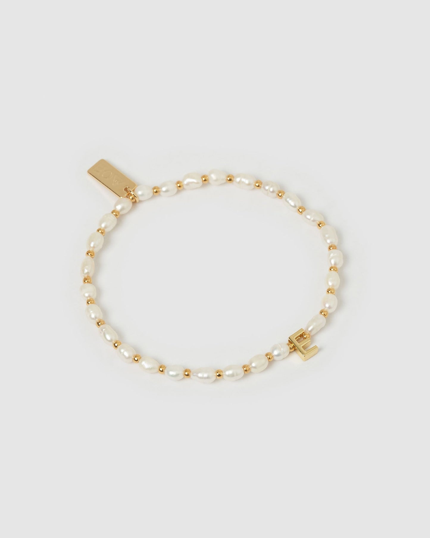 Initial Pearl Bracelet