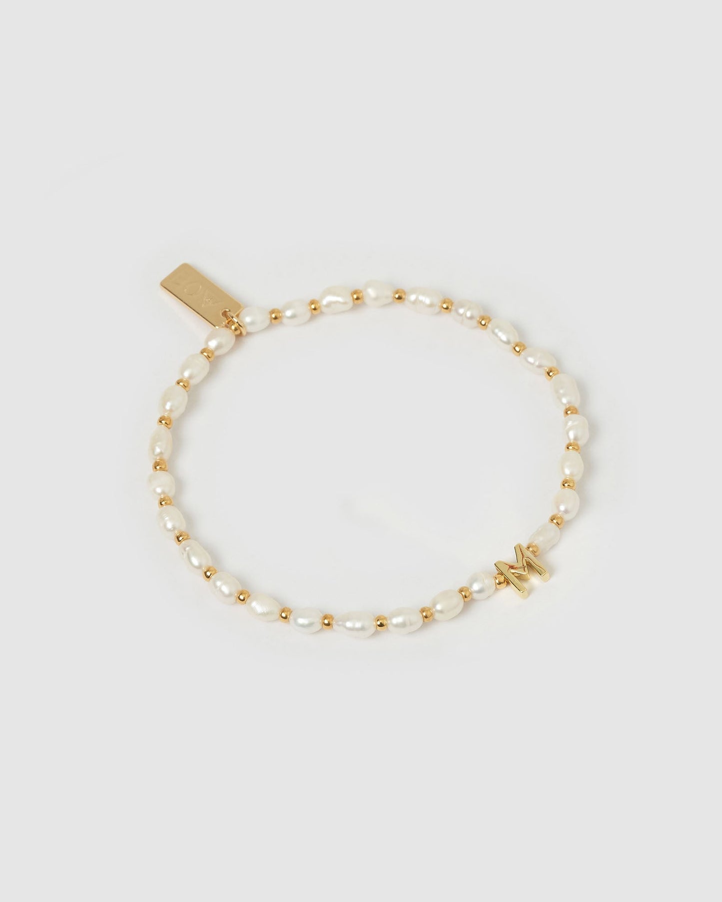 Initial Pearl Bracelet