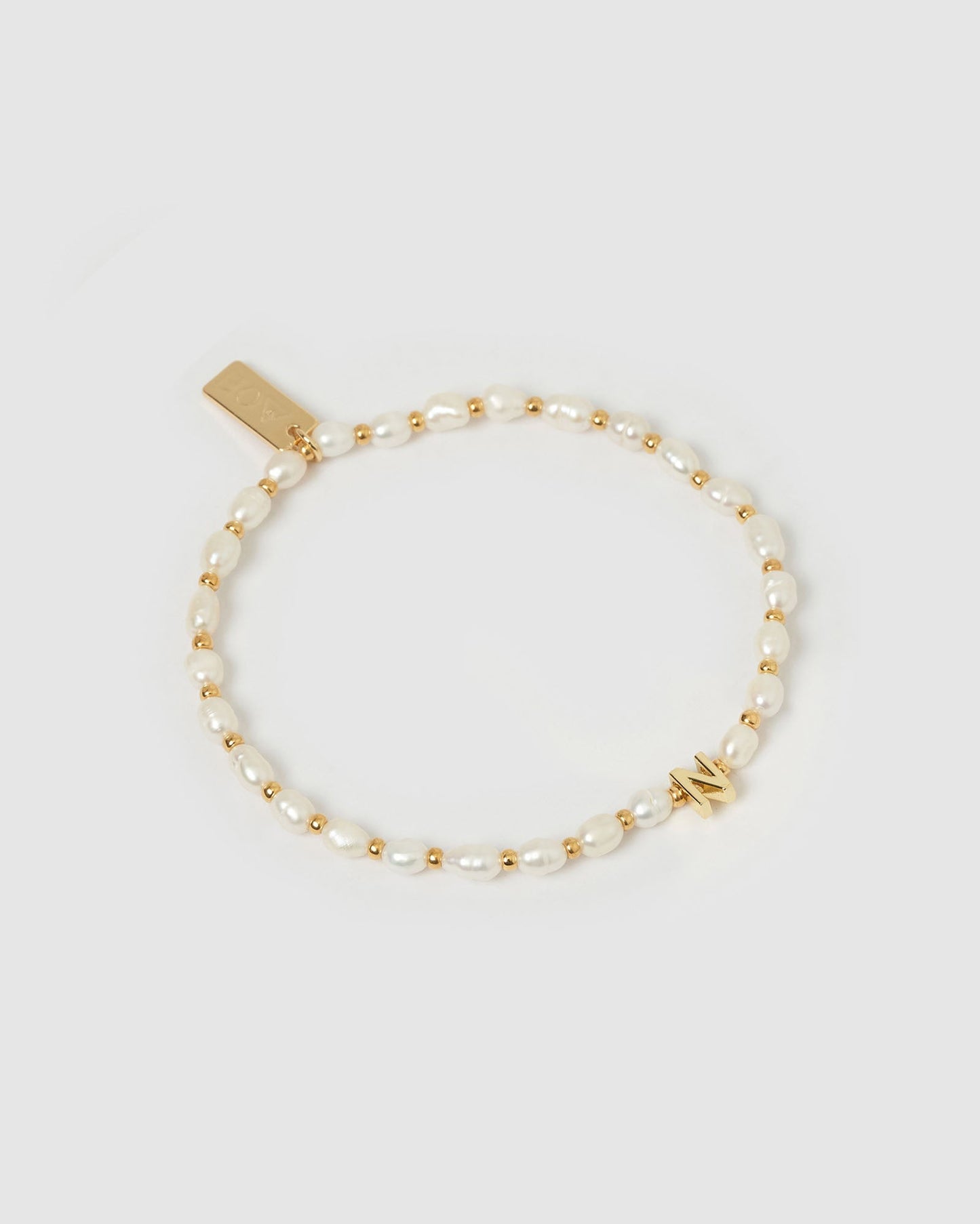 Initial Pearl Bracelet