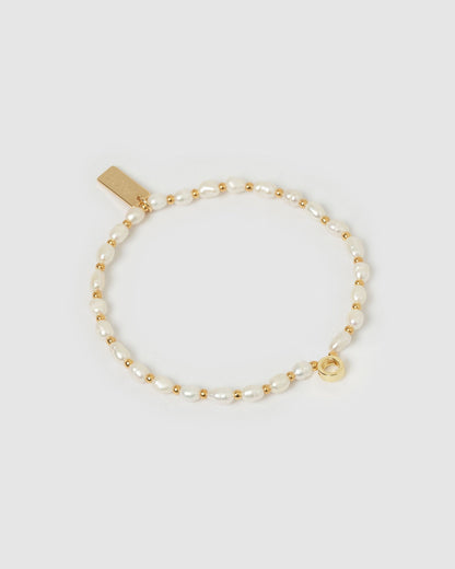 Initial Pearl Bracelet
