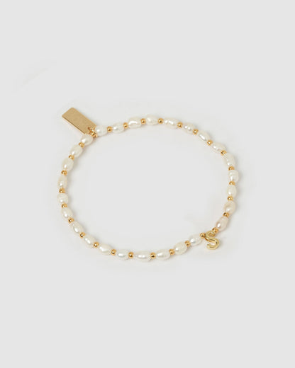 Initial Pearl Bracelet