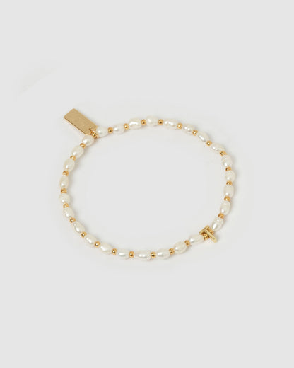 Initial Pearl Bracelet