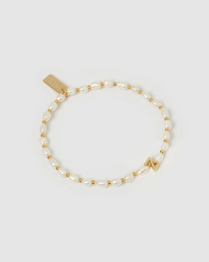 Initial Pearl Bracelet