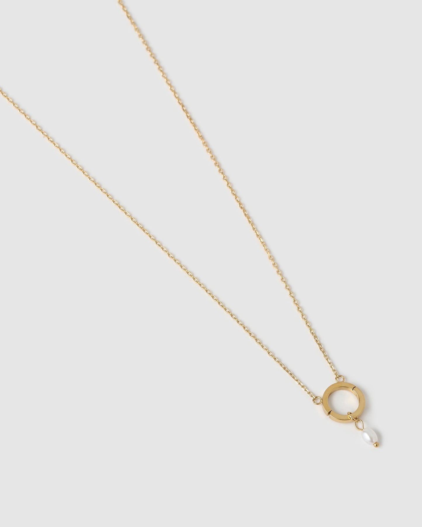 Pearl O Charm Necklace