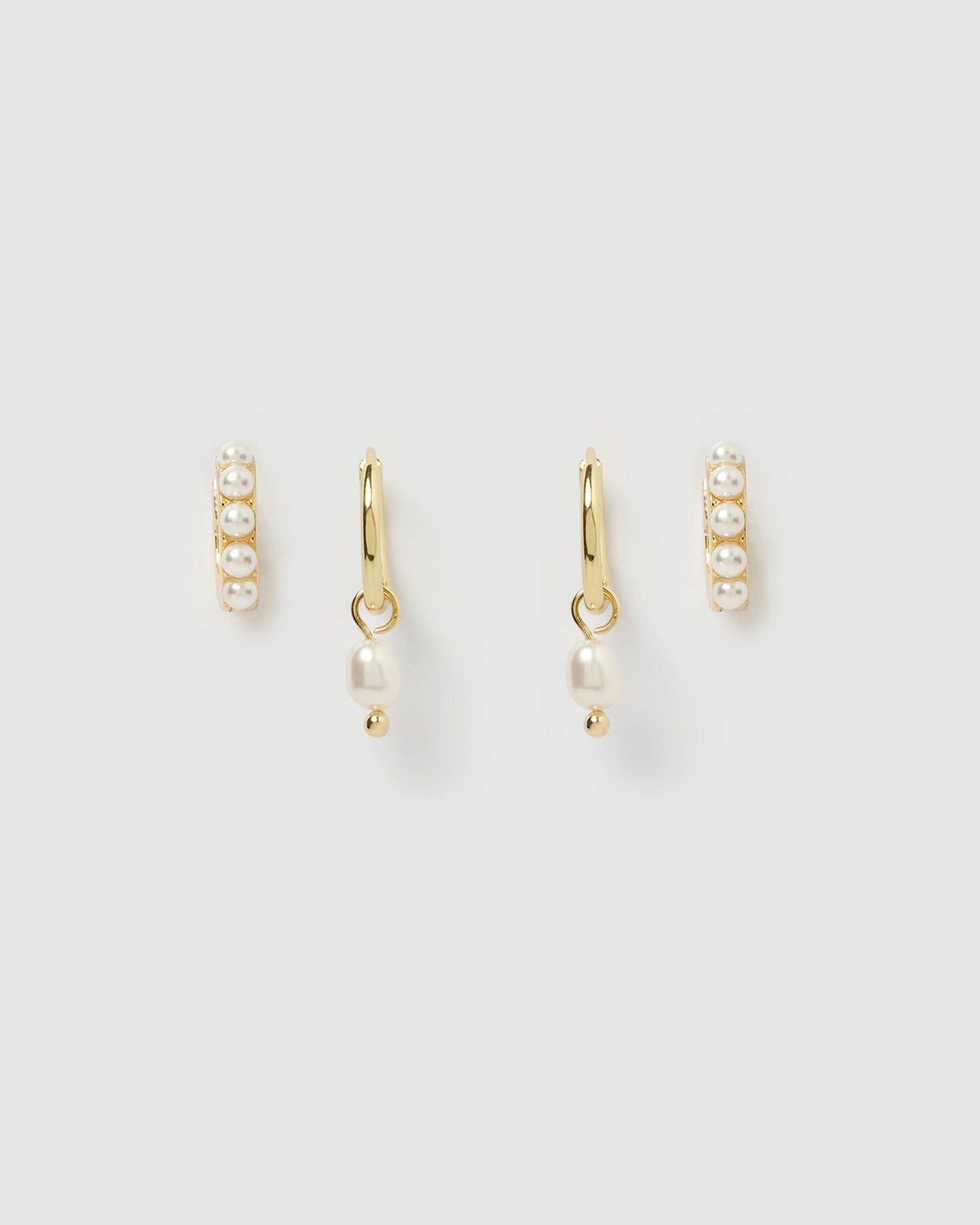 Pearl Party Earring Stack