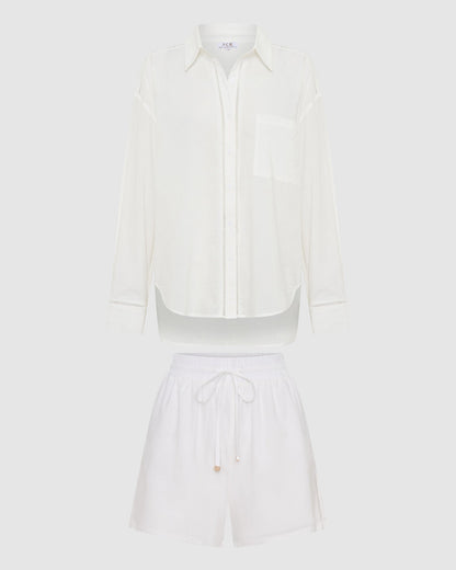 Ponza Shorts Set - White
