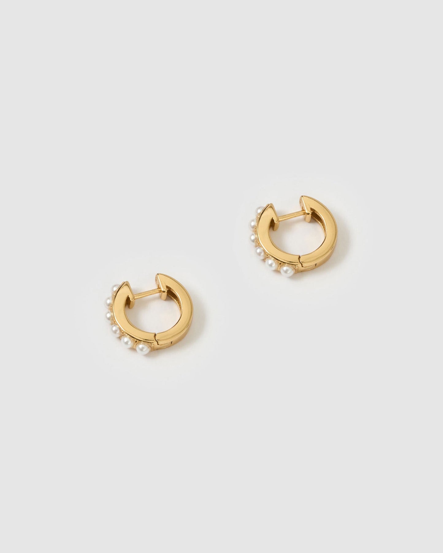 Presley Pearl Huggie Earrings