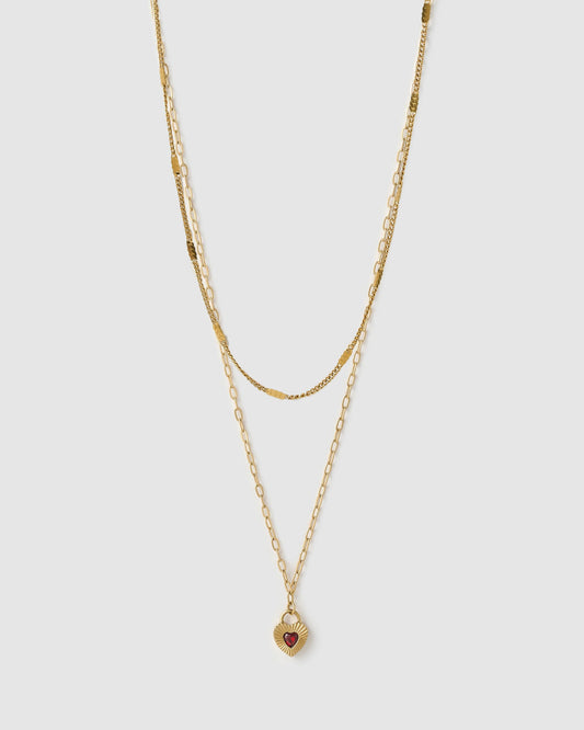 Princess Necklace Stack - Red