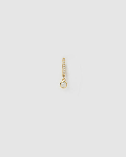 Rhodes Single Stacker Earring - Stone
