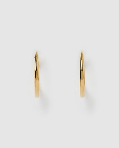 Riley Gold Hoop Earrings - Large