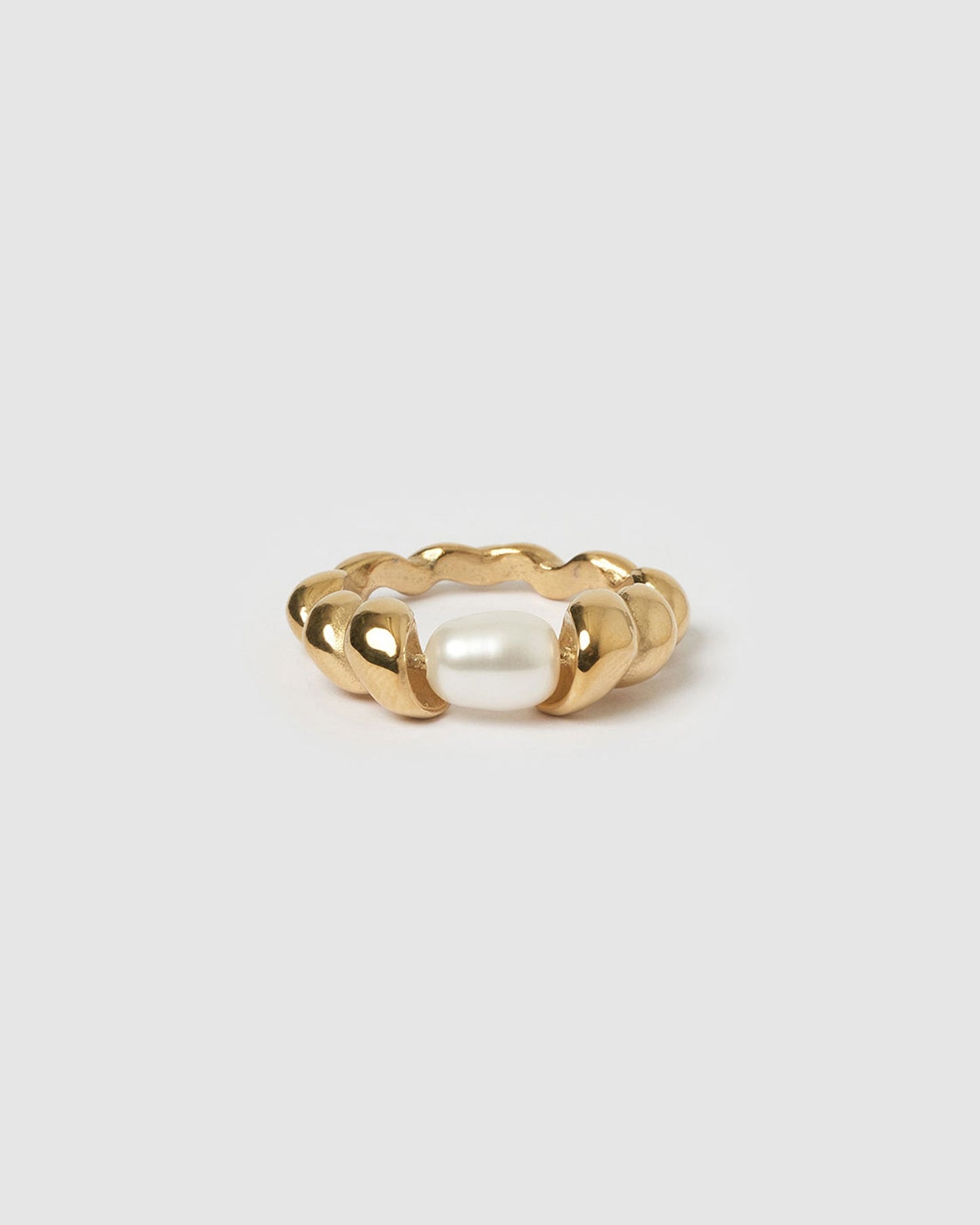 Riviera Gold and Pearl Ring