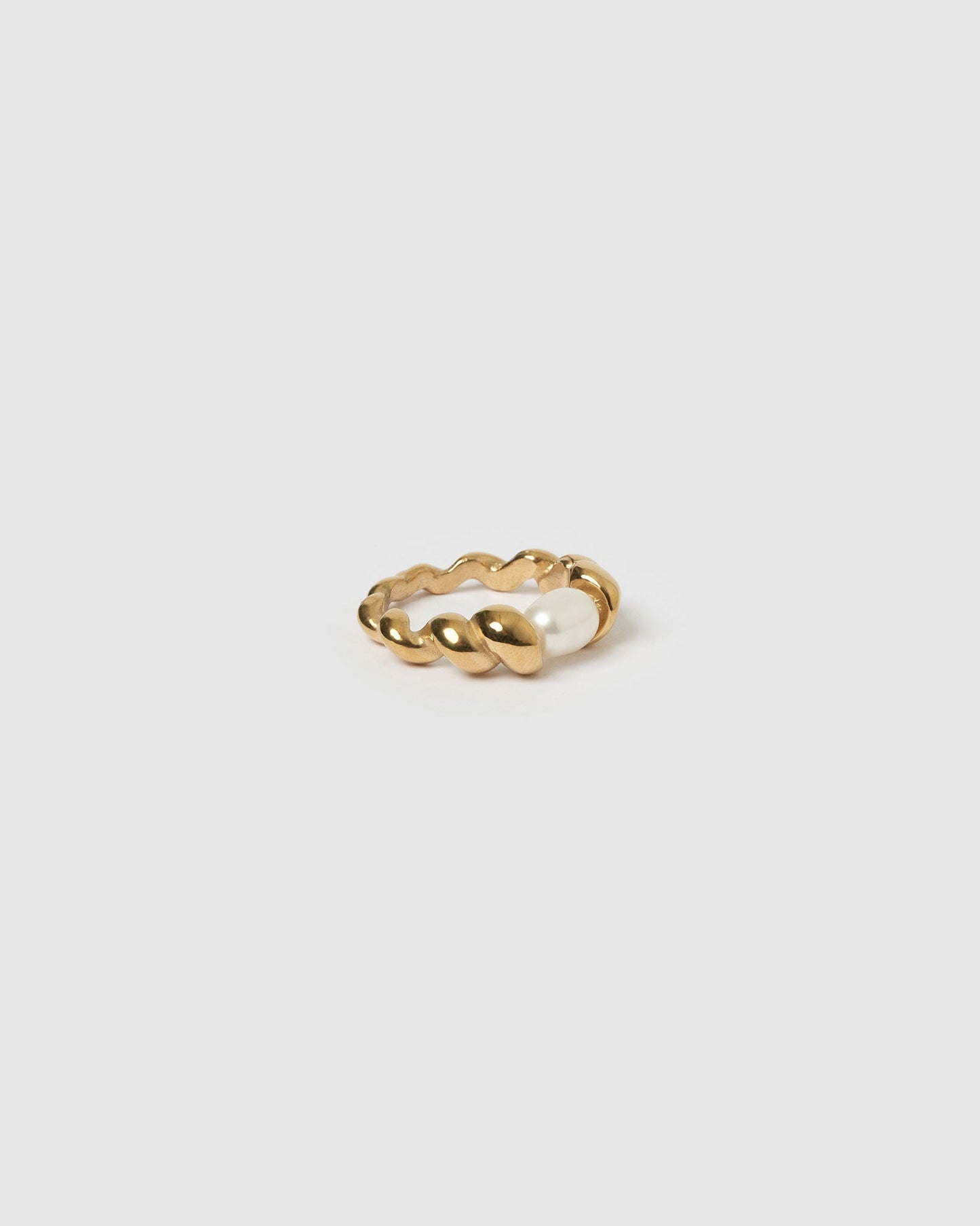 Riviera Gold and Pearl Ring