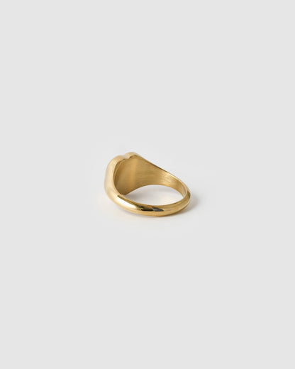 Romance Gold Ring - Rose Quartz