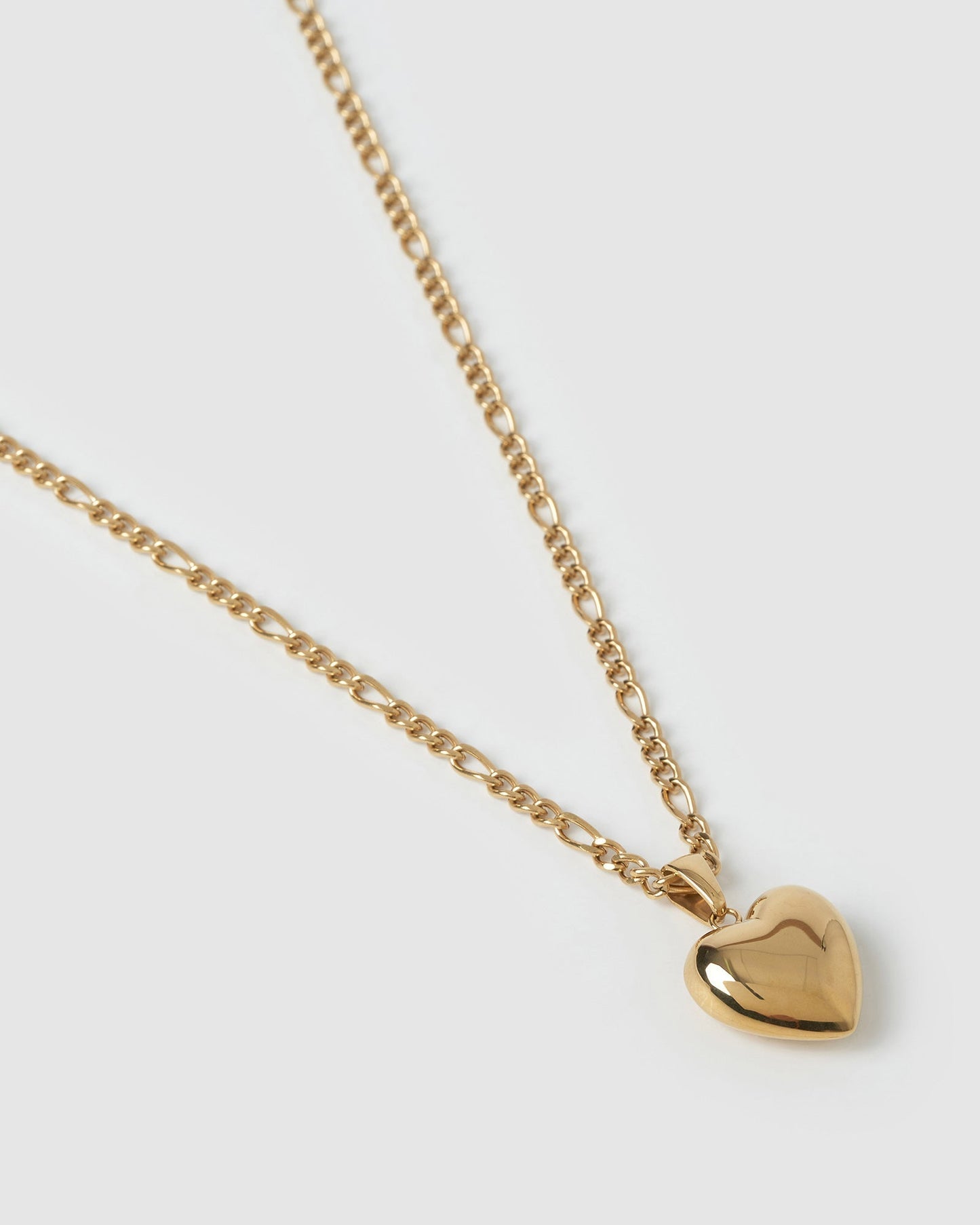 Rose Heart Necklace - Gold