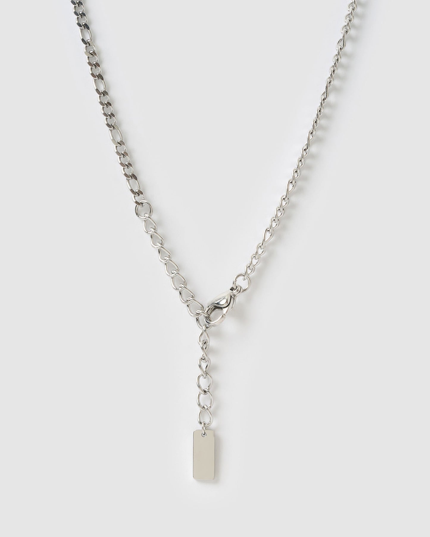 Rose Heart Necklace - Silver