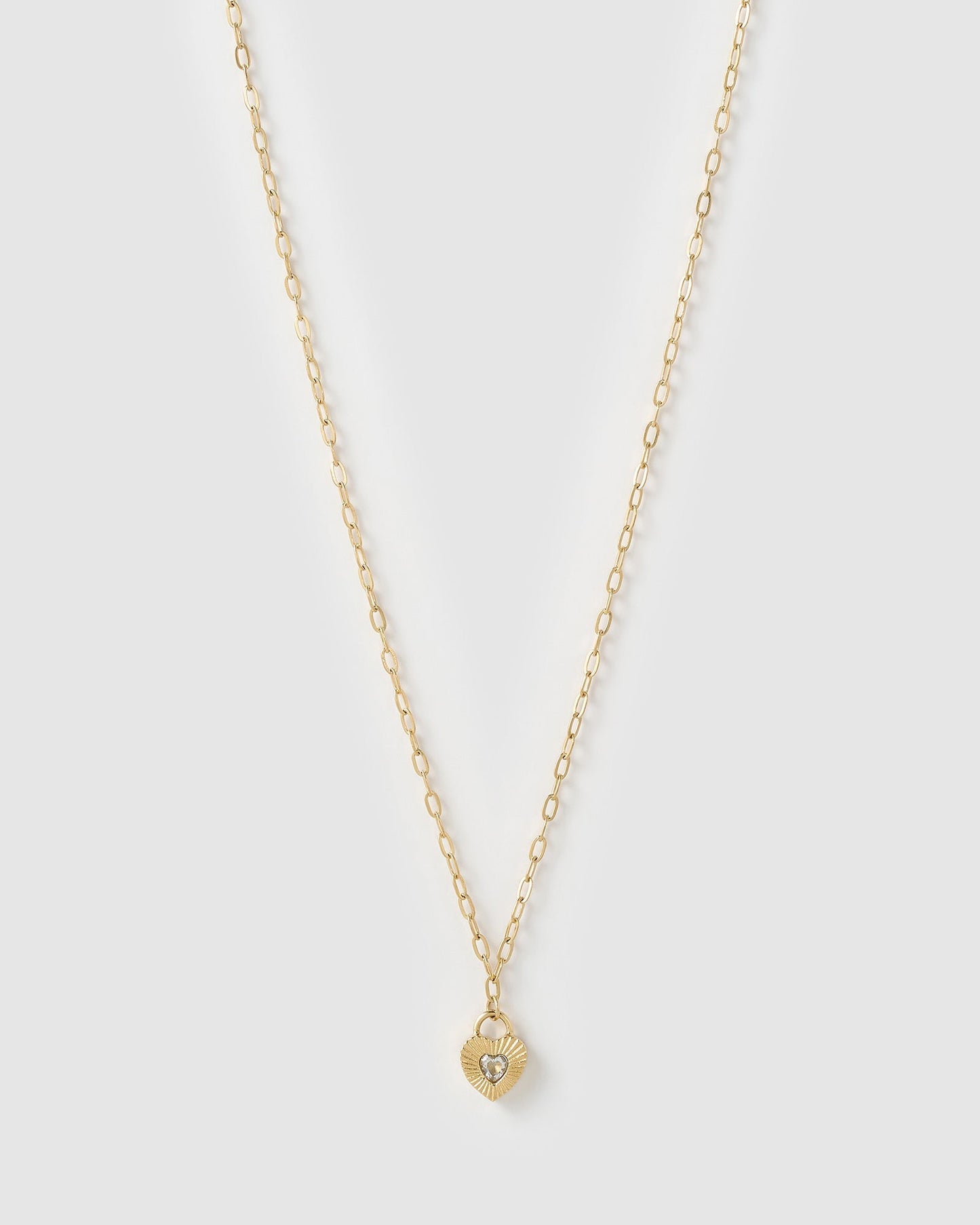 Ruby Heart Necklace - Stone
