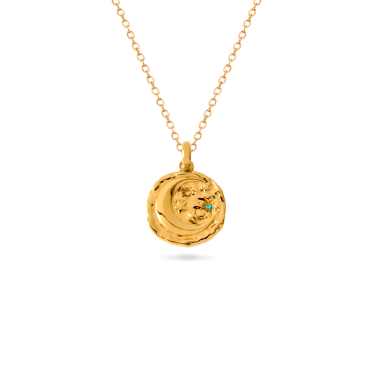 Talisman Celestial Birthstone Necklace (Gold)