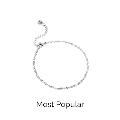 Twisted Chain Bracelet (Silver)