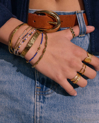 Henne Bracelet Stack - Navy