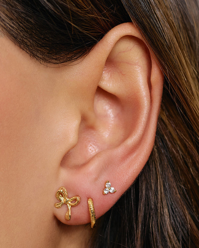 Bowie Gold Studs