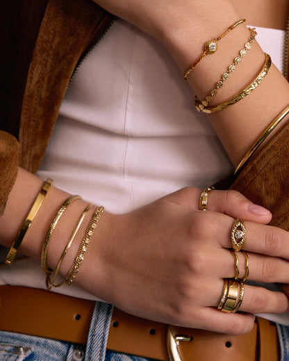 Atelio Bracelet Stack - Gold