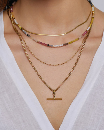 Saffron Gemstone Necklace
