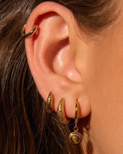 Asher Earrings - Tiger's Eye