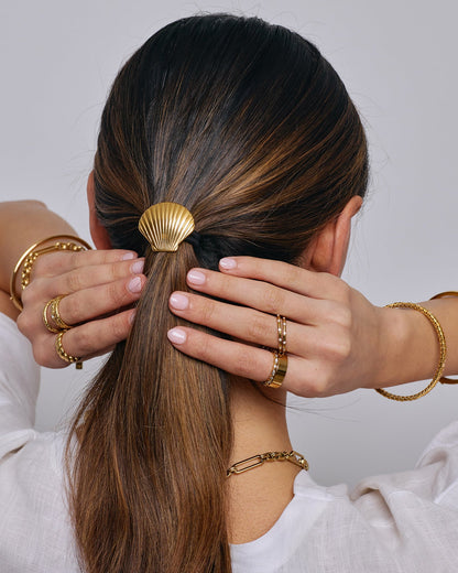 Seashells Hair Tie Bundle - Black