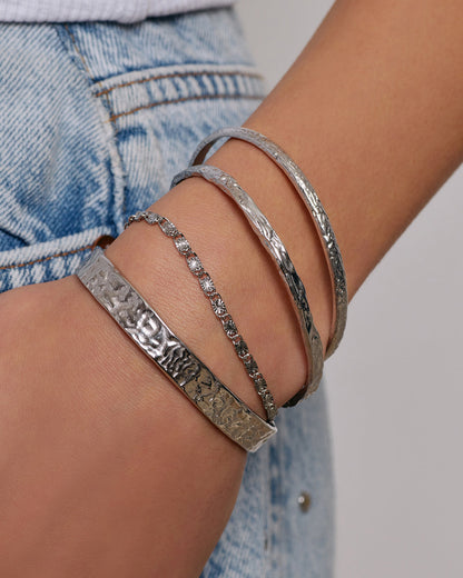 Olivia Silver Cuff Bracelet