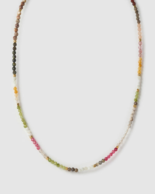 Saffron Gemstone Necklace