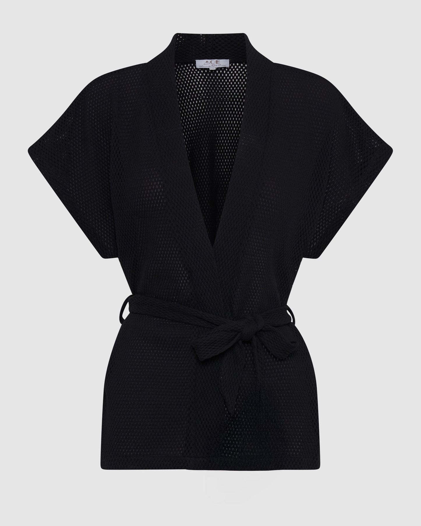 Sardinia Wrap Top - Liquorice