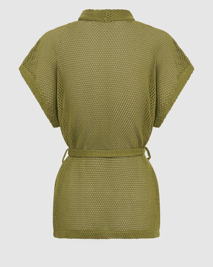 Sardinia Wrap Top - Pistachio