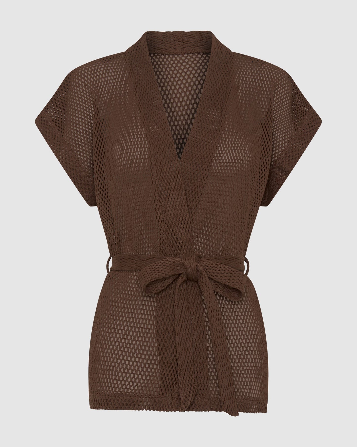 Sardinia Wrap Top - Chocolate
