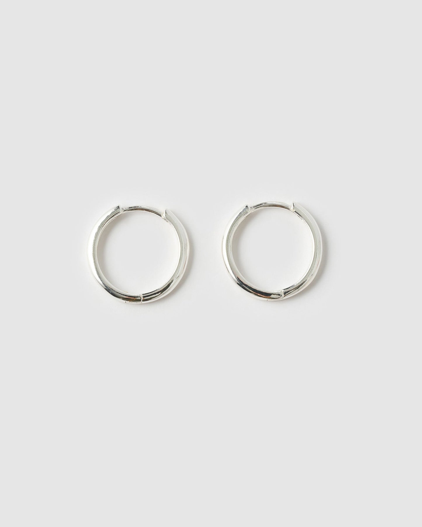 Scarlet Silver Hoop Earrings
