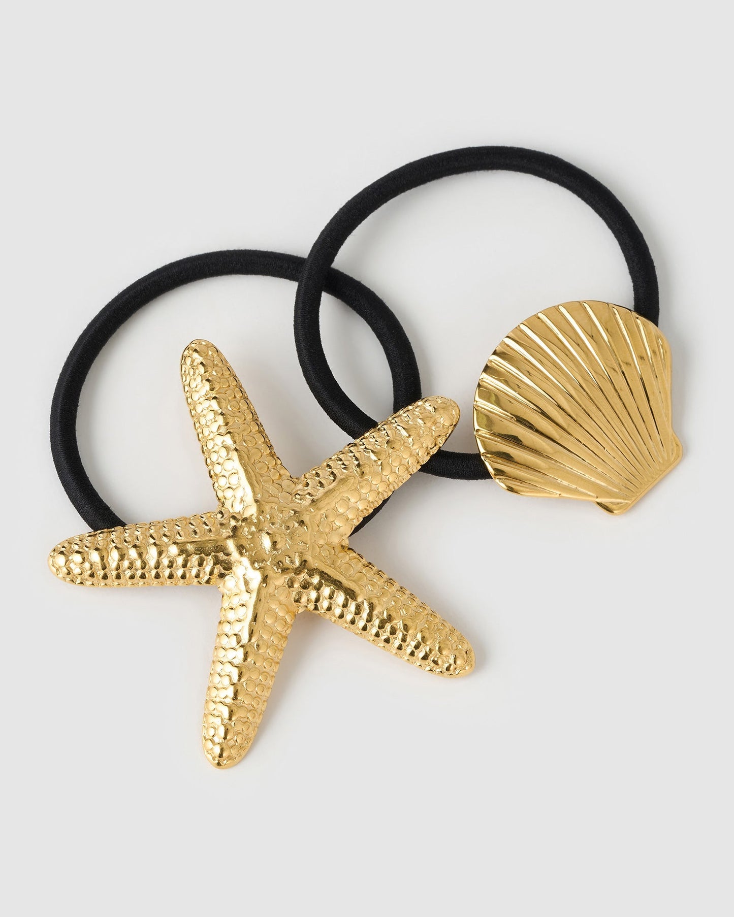 Seashells Hair Tie Bundle - Black
