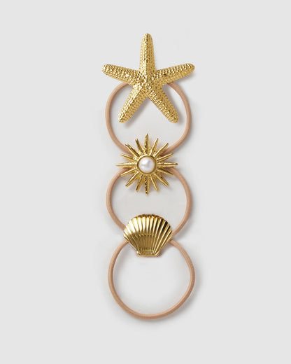 Seaside Hair Tie Bundle - Natural