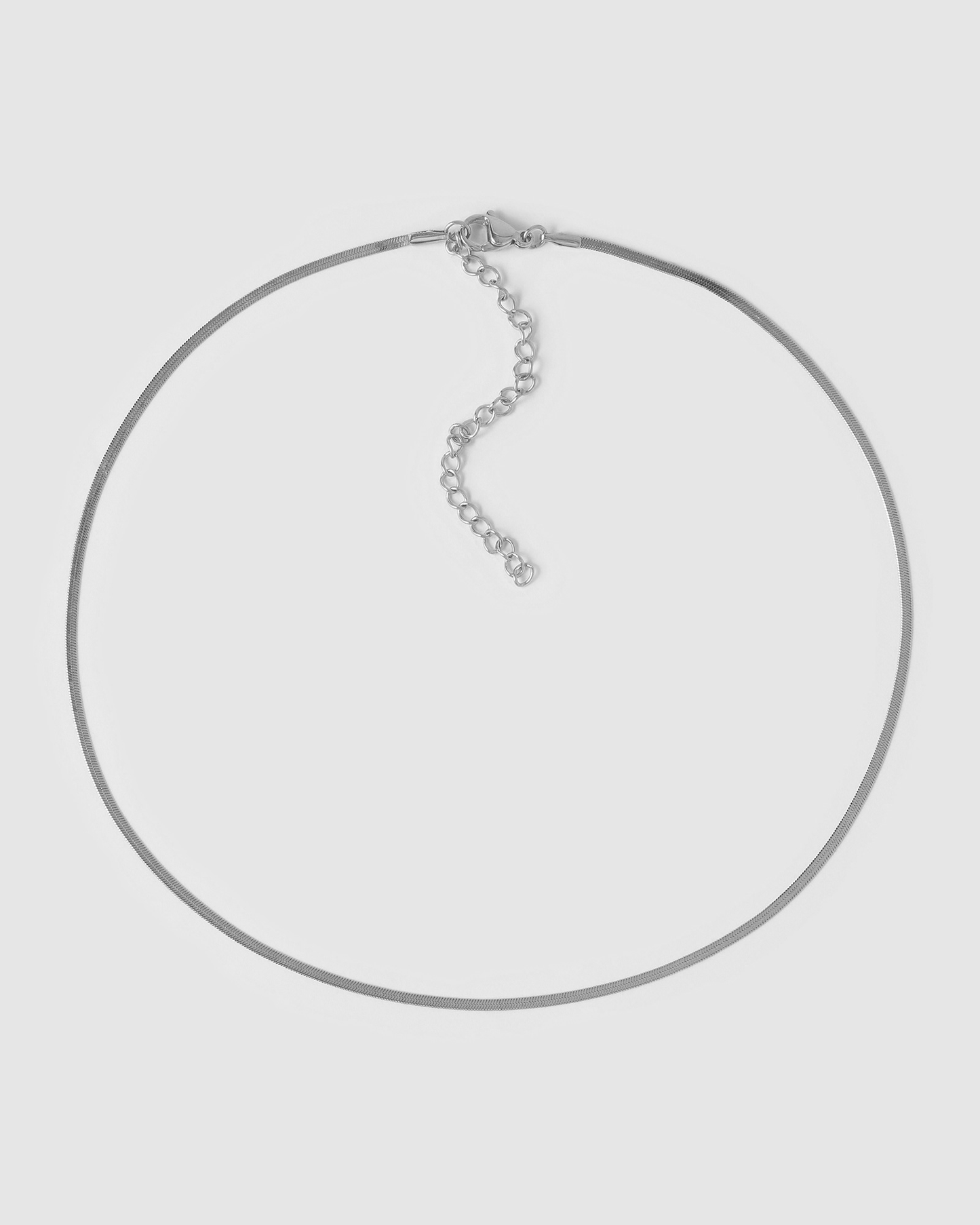 Shayla Silver Snake Chain Necklace