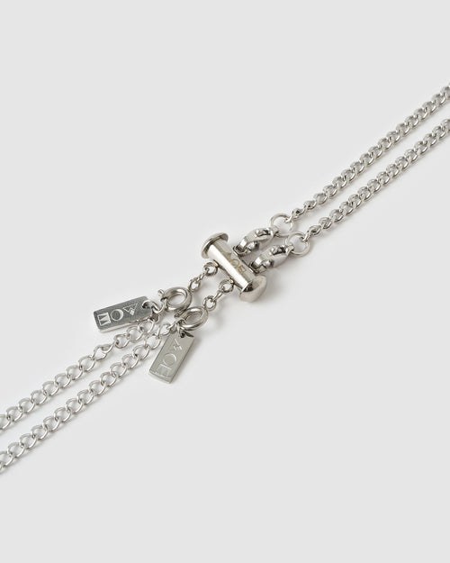 Necklace Stacking Clasp - Silver
