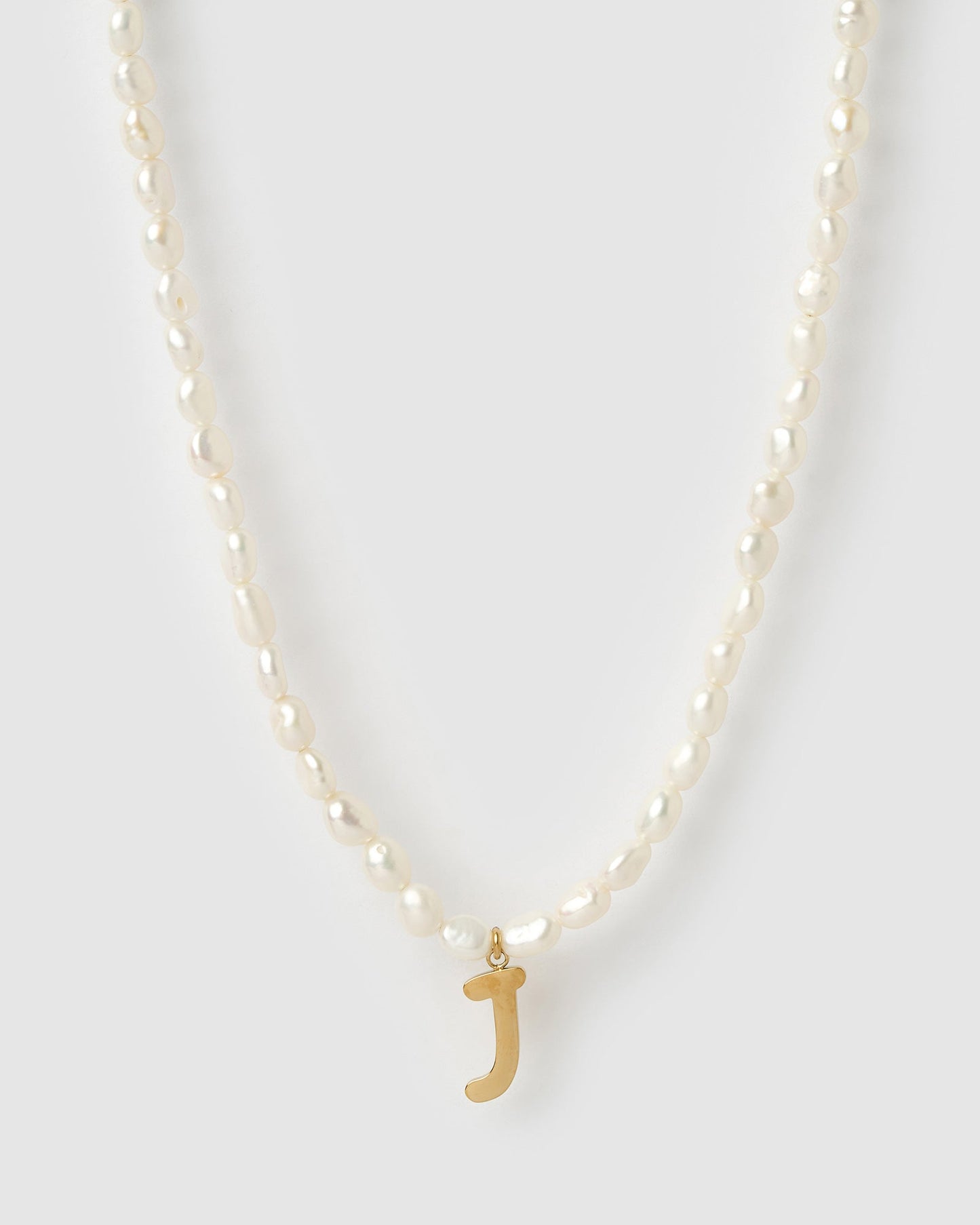 Statement Letter Pearl Necklace