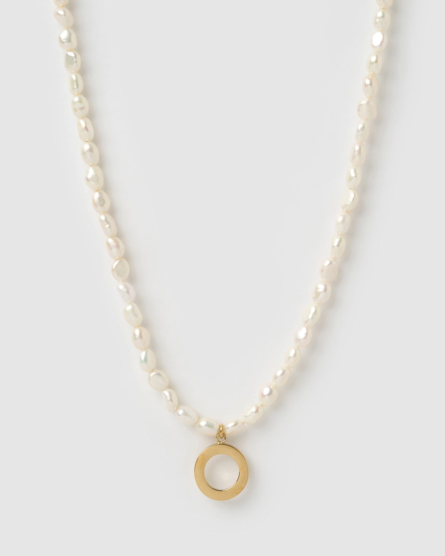 Statement Letter Pearl Necklace