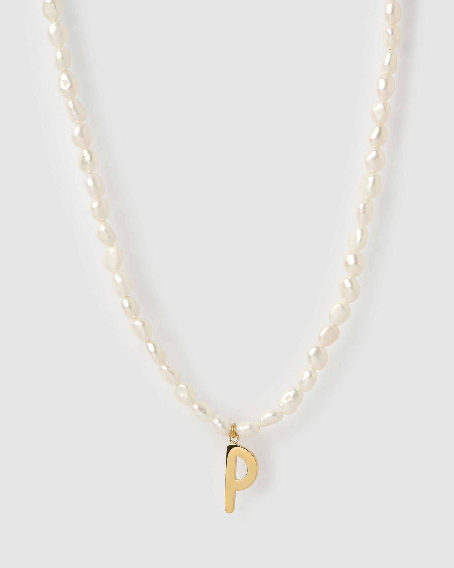 Statement Letter Pearl Necklace