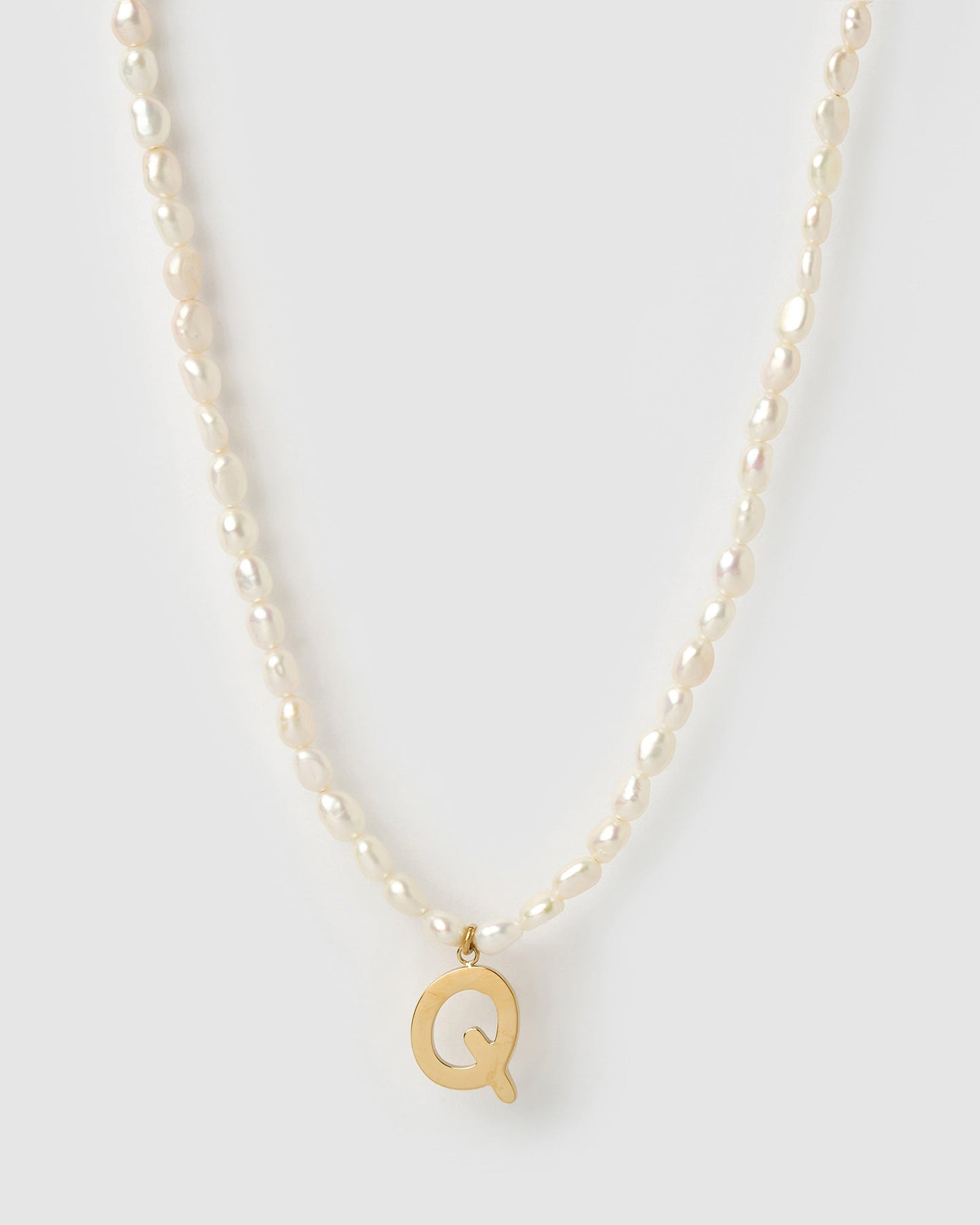 Statement Letter Pearl Necklace