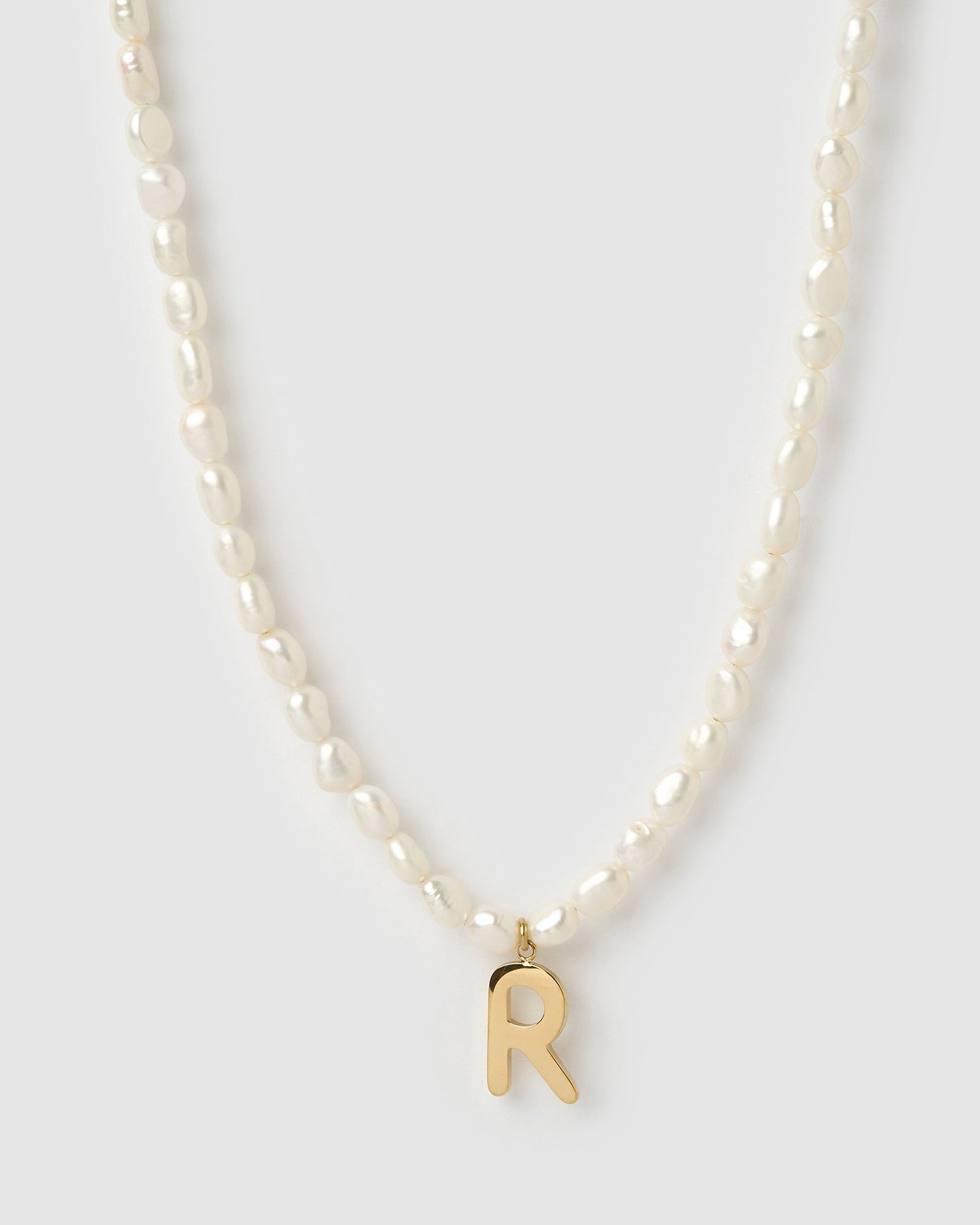 Statement Letter Pearl Necklace