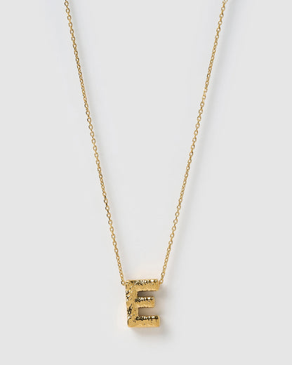 Statement Gold Letter Necklace